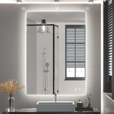 Unfolded Hotel Backlit Home Decor Wall Bath LED Mirror with Low Price