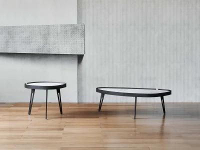 CT133b Coffee Table, Latest Design Ceramic Top Coffee Table, Italia Design Home and Hotel Furniture Customization