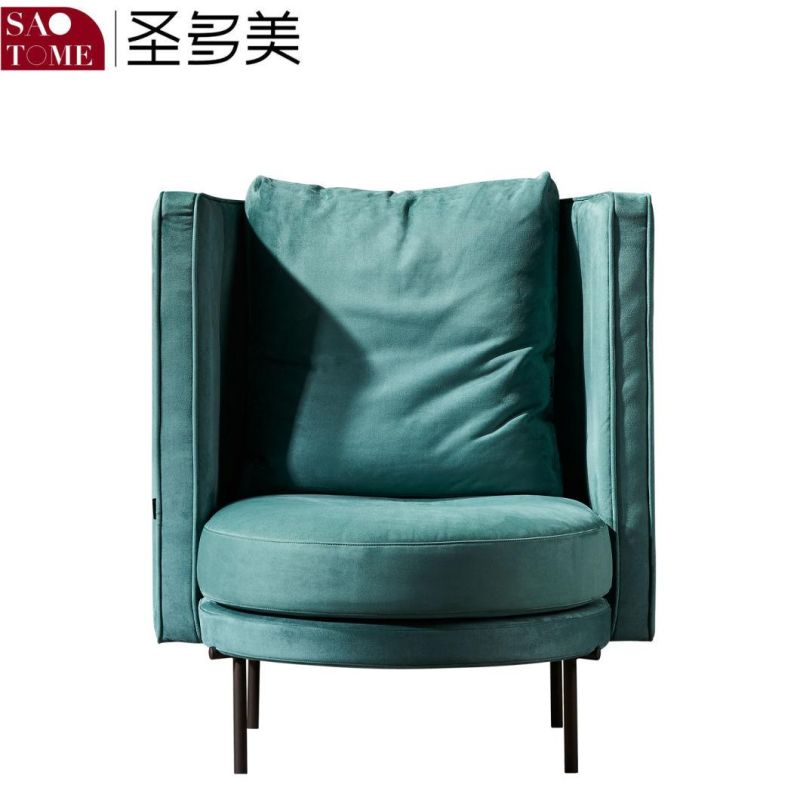 Modern New Comfortable Lazy Sofa Hotel Living Room Leather Leisure Chair