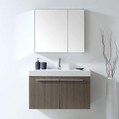 Modern Simple Wall Hanging Solid Wood Bathroom Cabinet