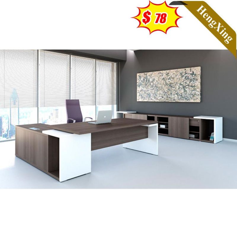 New Model Executive L Shape Table Office Furniture Standing Desk and Chair