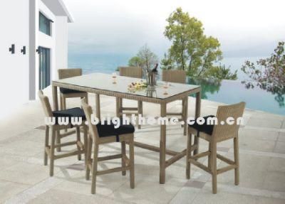 Rattan Furniture - Bar Chair and Table (BG-N010A)