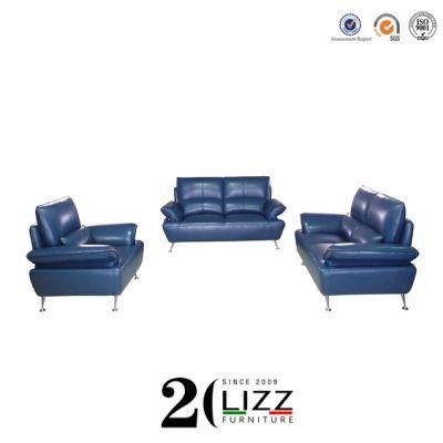 European Modern Leisure Sectional Genuine Leather 1+2+3 Sofa Furniture Set