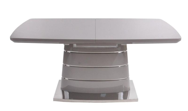 Modern High Temperature Corrosion Resistant Sliding Extendable Dining Table for Big Family Dine Together Use
