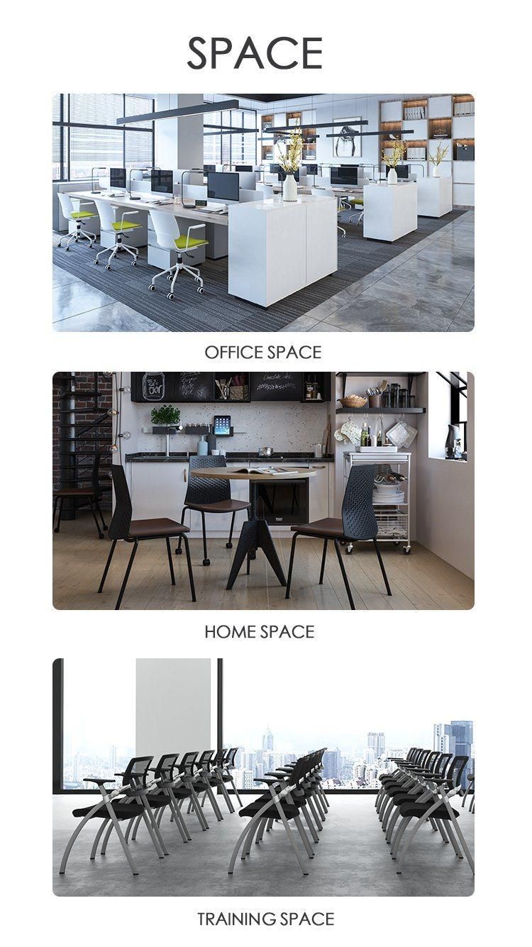 Office Conference Table and Chairs with Adjustable Metal Writing Board