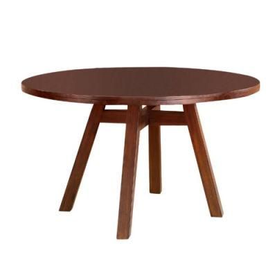 Restaurants Custom Wooden Modern Tablehotel Furniture 5 Star Round Dining Table