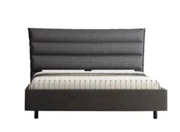 Nova Modern Bedroom Furniture Dark Grey King Size Upholstered Bed