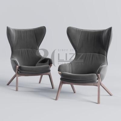 Curve Latest Adult Modern Style Living Room Leisure Furniture European Fabric Sofa Chair