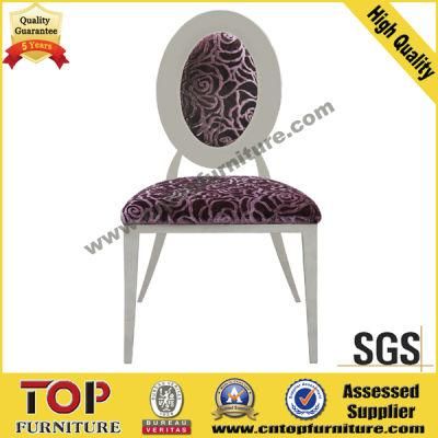 Hotel Classy Round Back Stainless Steel Dining Chairs