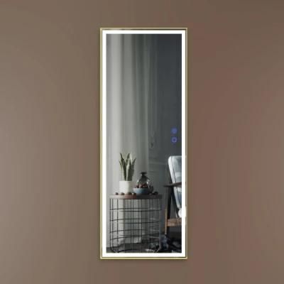 Wall-Mounted Full Length Dressing Mirror with LED Lights