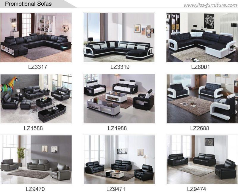 Modern Home Living Room Furniture Sectional Leather Sofa