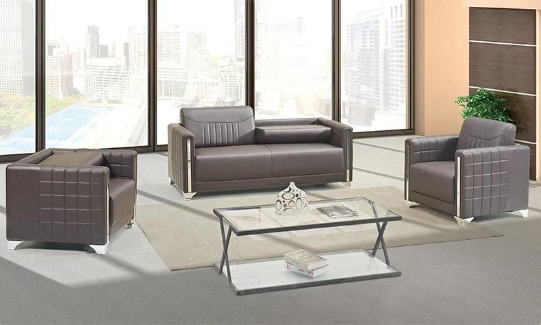 High Quality Leather Modern Leisure Sofa Set for Office