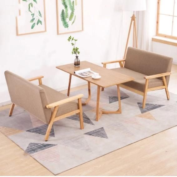 Modern Chair Fabric Dining Chair with Wood Leg