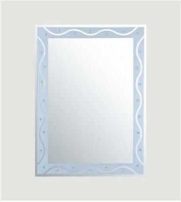 Simple Modern Wall Mounted Bathroom Glass Mirror Rectangle