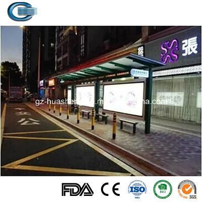Huasheng Used Bus Stop Shelters for Sale China Outdoor Shelter Factory Outdoor Modern Garage Cars Shelter