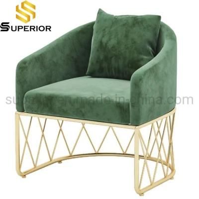 Hot Sale American Style Hotel Furniture Velvet Sofa Chair