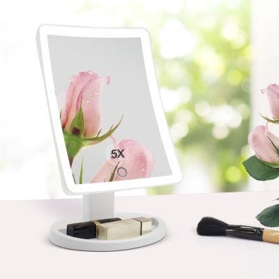 Flexible 5X Magnifying Mirror LED Vanity Mirror for Clear Makeup