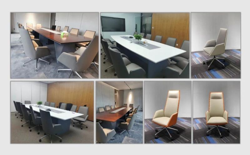 Zode Black Leather Modern Office Furniture Visitor Reception Boss Office Computer Chair