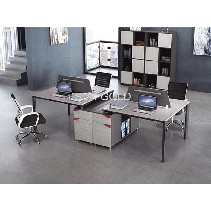 Sz-Wsr74 4 Seat Office Workstation Modular Cubicle Desk