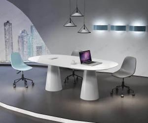 Modern Small Glossy Office Furniture Meeting Table Conference Desk