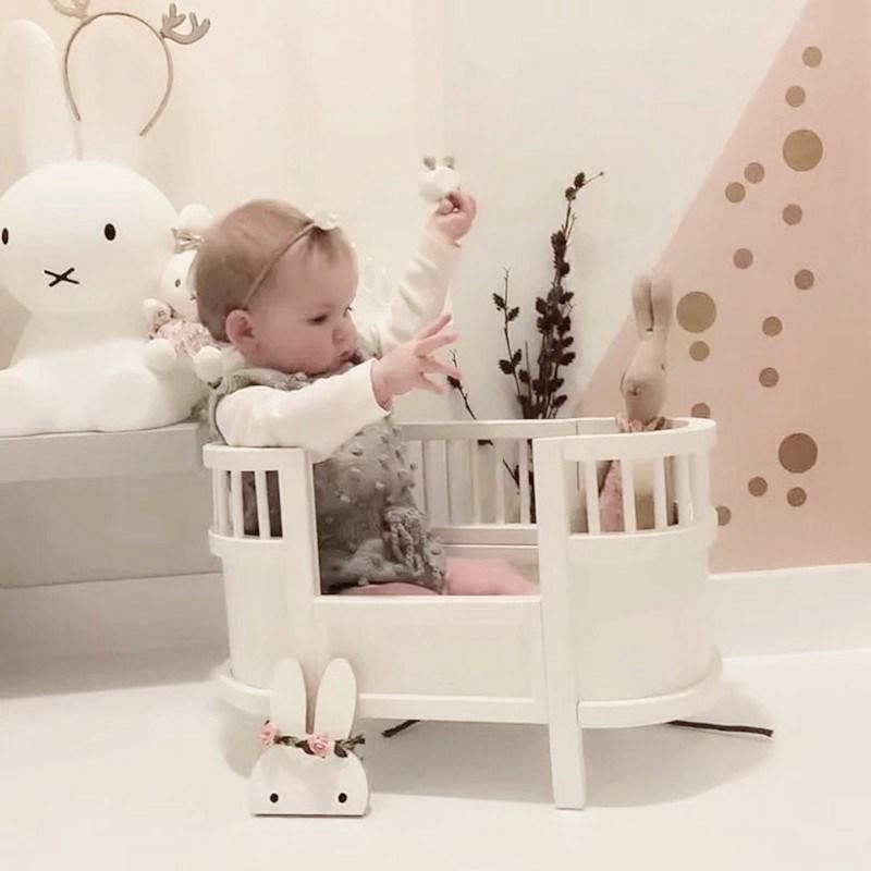 Beautiful Chilrden Room Furniture Mini Wood Bed for Baby