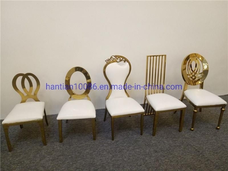 Cheap Chair Gold Stainless Steel Event and Wedding Table Phoenix Chair for Dining Room