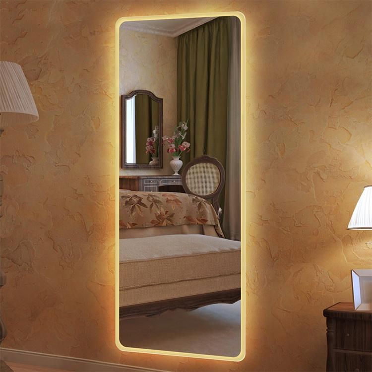 Factory Customized Size Frameless LED Wall Full-Length Mirror with LED Lights