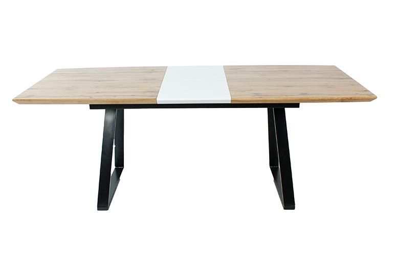 Nordic Style Home Furniture Extendable MDF Top Wood Square Dining Set Table