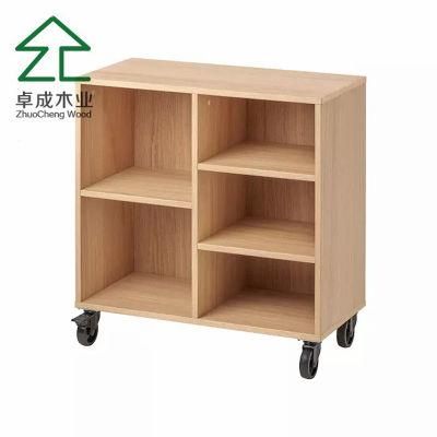 Floor Standing Bookcase for Living Room Office Wood Display