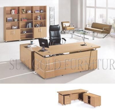 Office Table with Side Table Office Desk with Drawers (SZ-ODA1009)