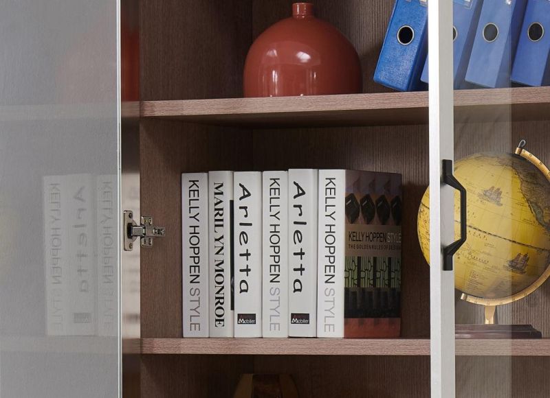 Modern Design Luxury Wooden 2 Doors File Cabinet Bookcase