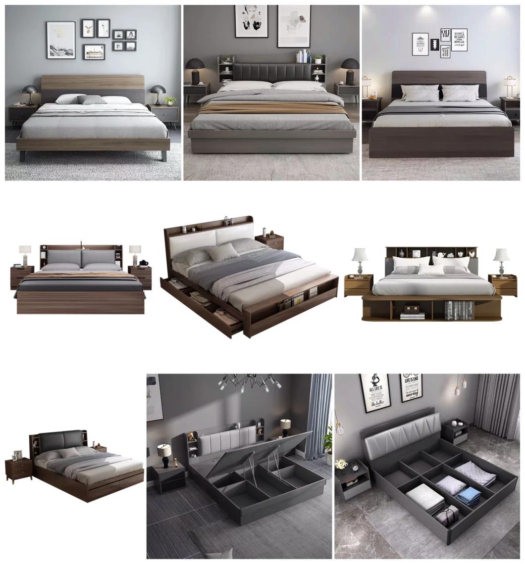 Modern Home Furniture Bedroom Multifunction Storage King Single Double Bed