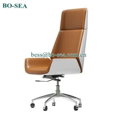 Modern Leather Boss Executive Office Chair with Alu Alloy Leg