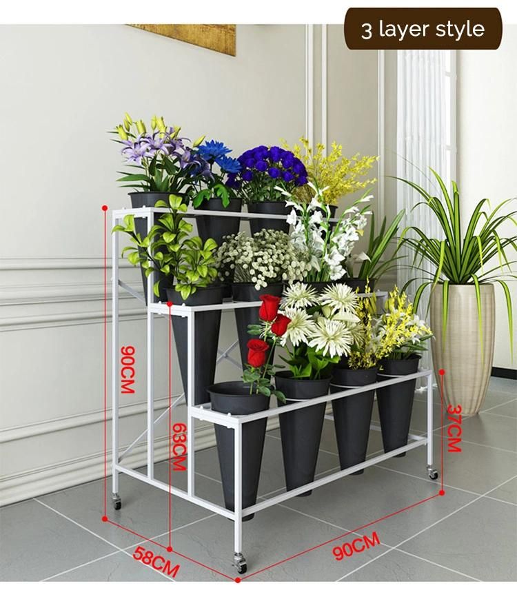 Modern Design Metal Flower Plant Pot Stand Display Rack