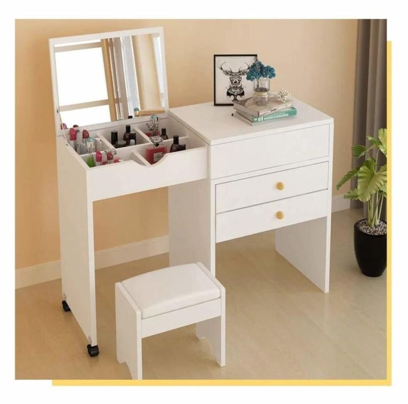 Simple Yet Stylish Makeup Dresser for Bedroom