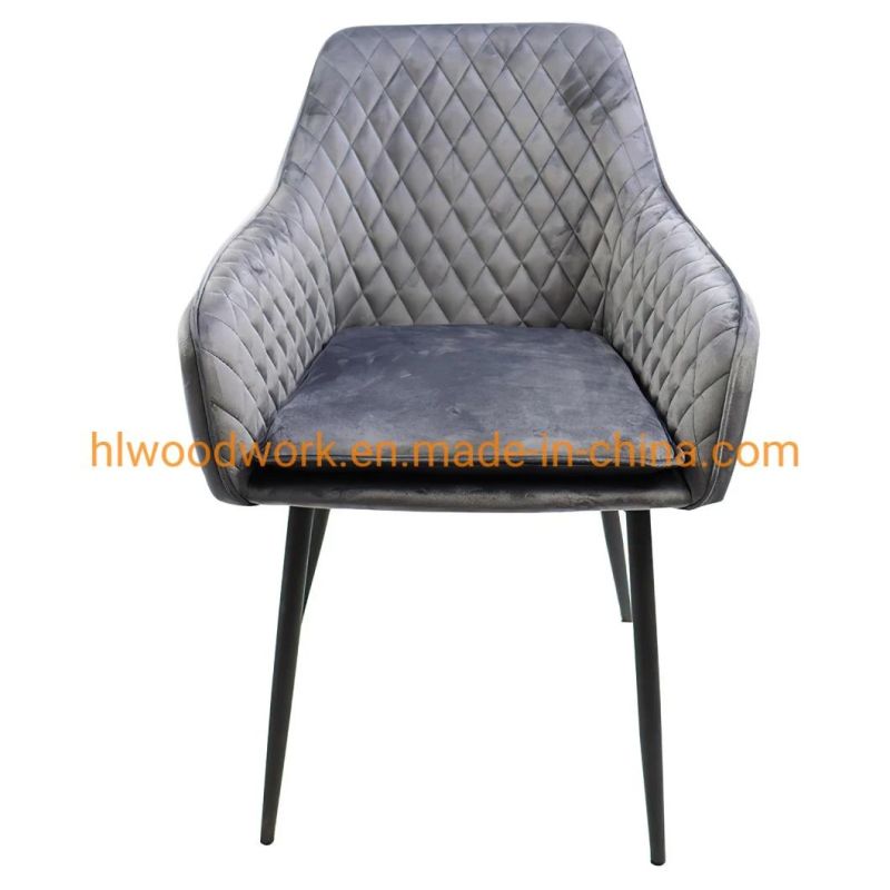 Factory Wholesale Modern Hotel Wedding Party Fabric Restaurant Banquet Dining Chair Dining Room Furniture Luxury Metal Legs Upholstered Leather Dining Chairs