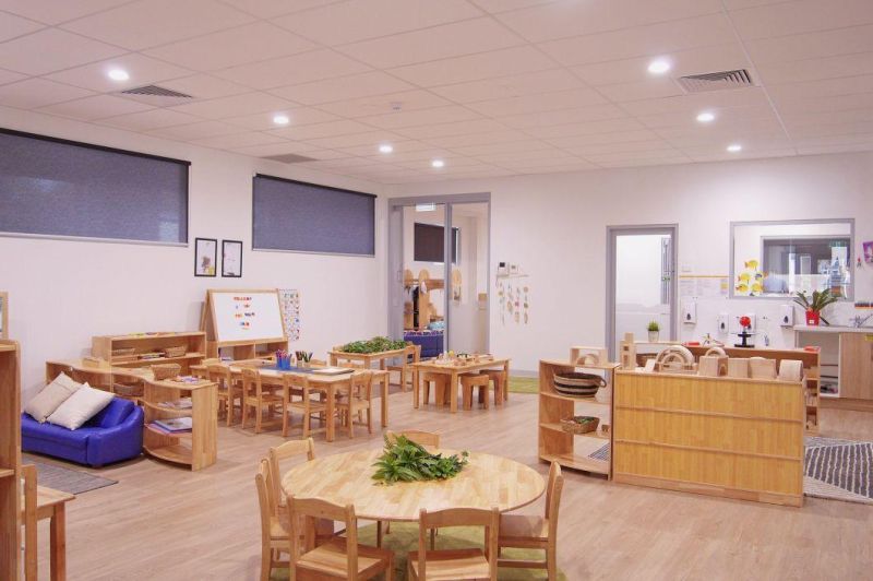 Natural Wood Theme Kids Classroom Furniture, Kindergarten Furniture Preschool Equipment Supply for Australia