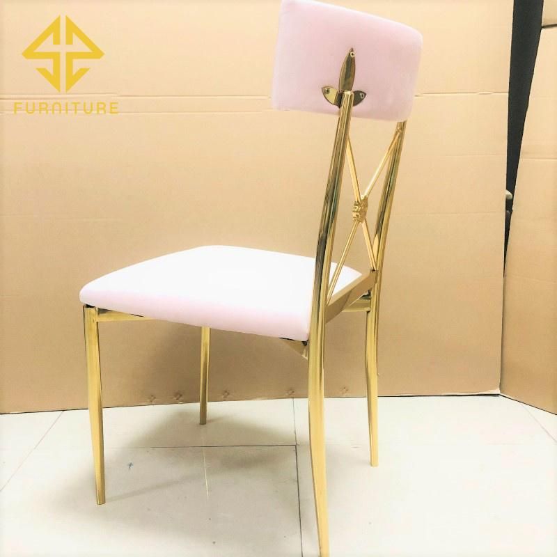 Event Furniture Wedding Metal Gold Dining Chair for Hotel Event Use