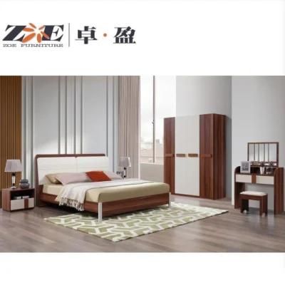 Wooden MDF Modern Home Furniture Cheap King Bedroom for House Use Furniture Set