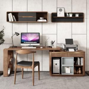 Nordic Study Home Writing Desk Bookcase Furniture