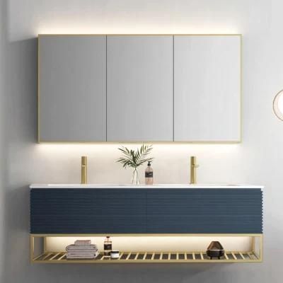 Modern Luxury Bathroom Vanity with Mirror Cabinet