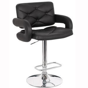 Factory Direct Sale Modern Style Office Furniture Salon Chair Swivel Bar Stool with Armrest