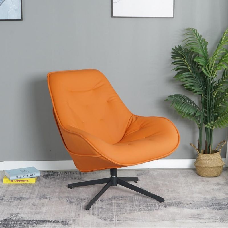 High Quality Living Room Furniture Upholstered PU Leisure Chair with Arm Rest