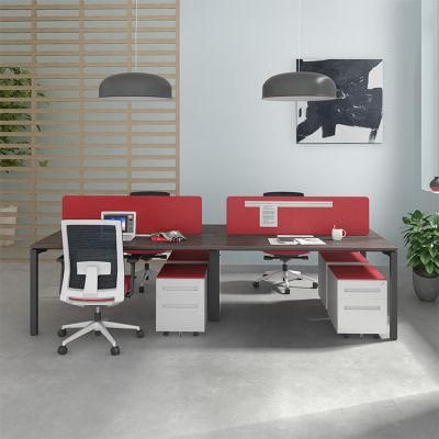 Commercial Office Furniture Steel Staff Computer Double Side Workstation Furniture