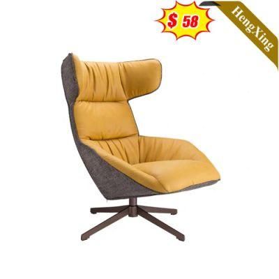 Modern Home Living Room Sofa Chair Cheap Price Hotel Lobby Office Brown Color PU Leather Leisure Lounge Chair