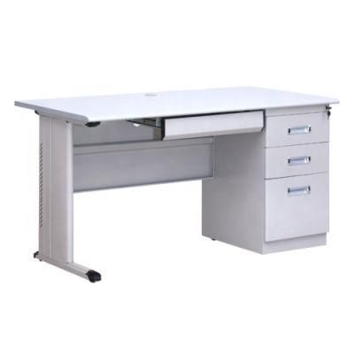 New Home School Computer Table Steel Office Desk with 3 Drawers