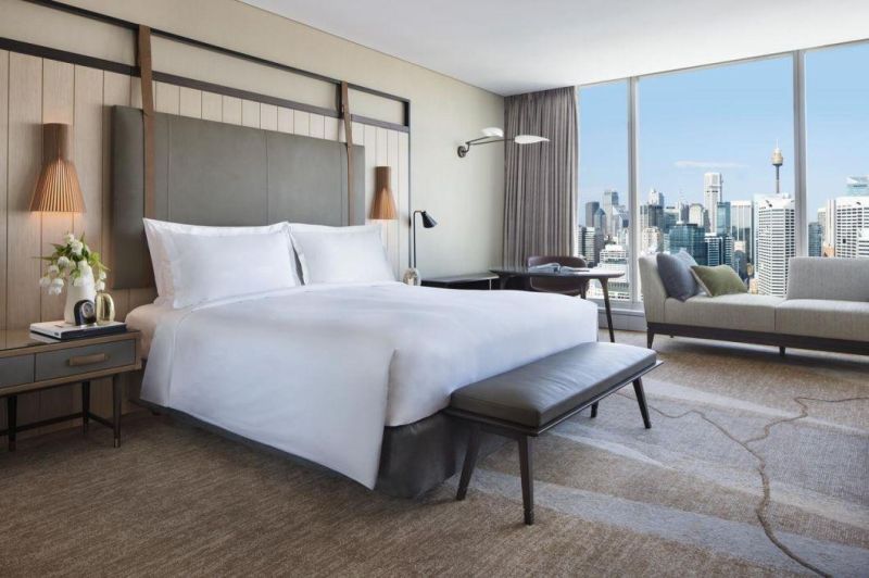 Customized Modern Wooden Luxury Bedroom Set 5 Star Villa Apartment Resort Hotel Room Furniture Mobiliario De Hotel