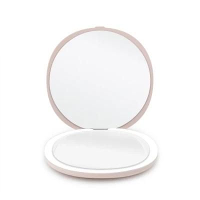 Hot Selling Rechargeable Portable LED Pocket Mirror 3X Magnifying Mirror Round Mirror