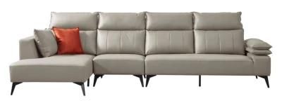 Modern Home L Shape Leisure Living Room Furniture Leather Sofa
