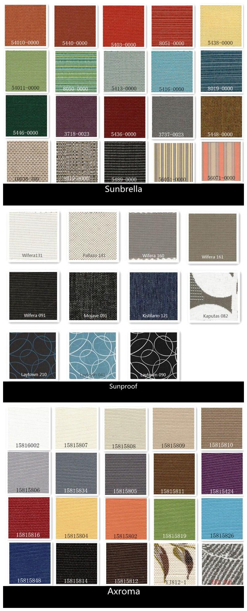Aluminium Sunbrella Fabric Outdoor Sofa Furniture